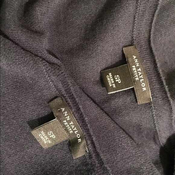 ANN TAYLOR Petite Twin Set Cardigan Sweater 2Pc - Picture 6 of 8